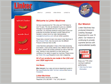 Tablet Screenshot of linkermachines.com
